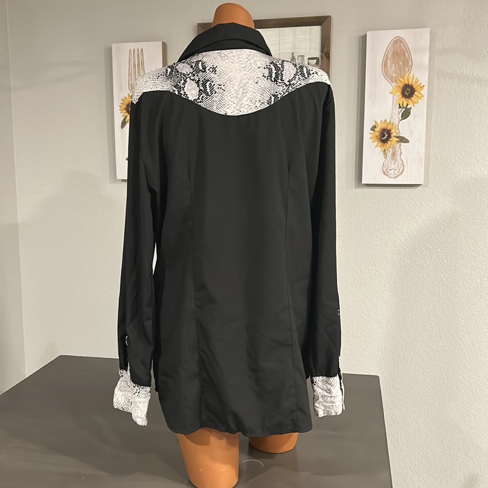 Snakeskin Button Down - image 2